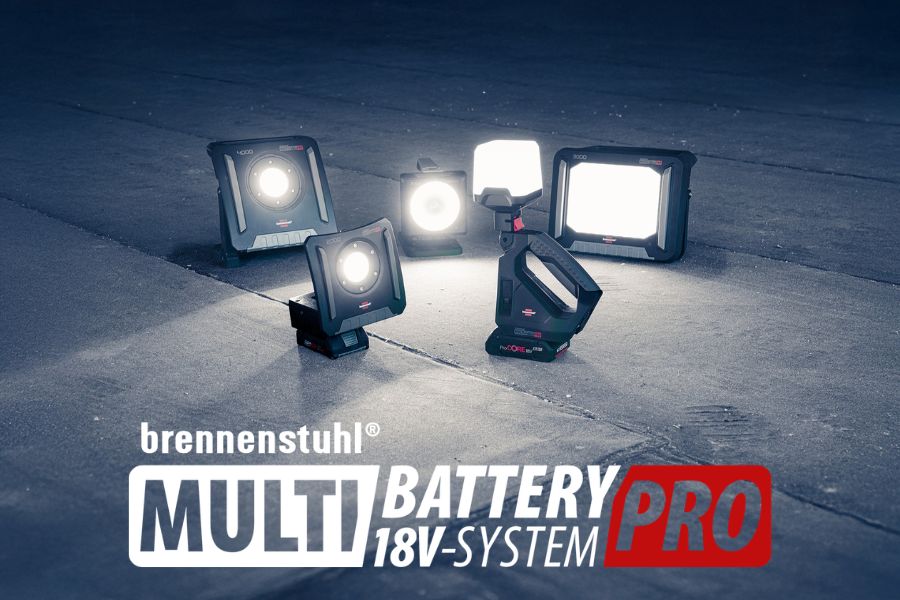 brennenstuhl® Multi Battery 18V System Pro : évolution de la technologie multi-batteries