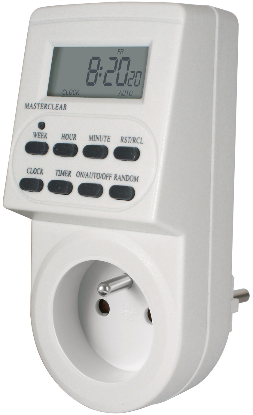 Prise Avec Minuterie De Coupure Automatique Programmateur hebdomadaire digital DZ 20 blanc | brennenstuhl®