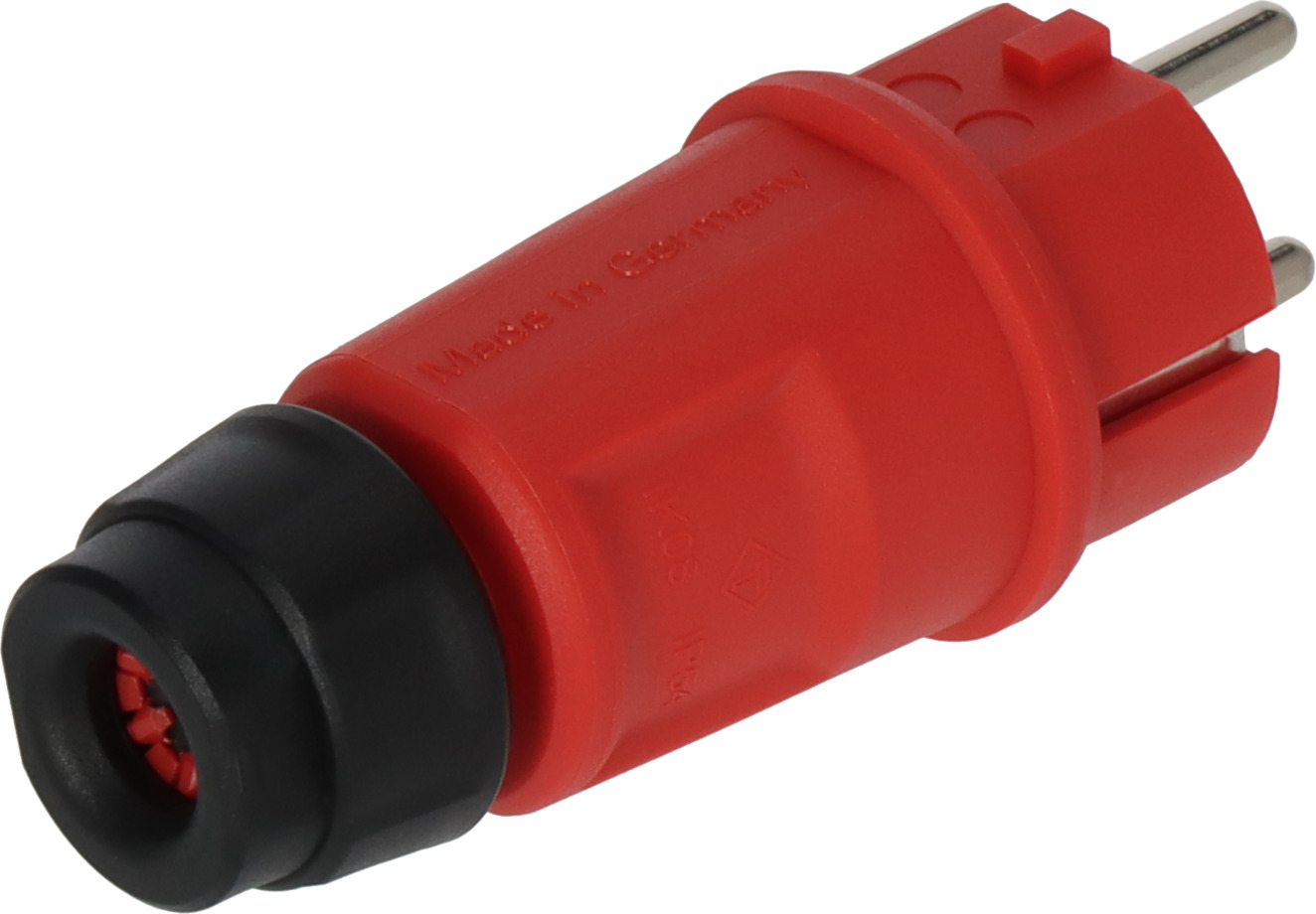 Brennenstuhl Stecker Wasserdicht IP44 – Für Kabel 3G1,5 Und 3G2,5, Zum Selbstaufbau, Schwarz